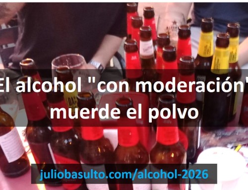 El alcohol «con moderación» muerde el polvo